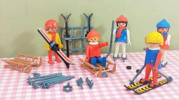 Vintage Playmobil  3561 wintersport compleet skien schaatsen beschikbaar voor biedingen