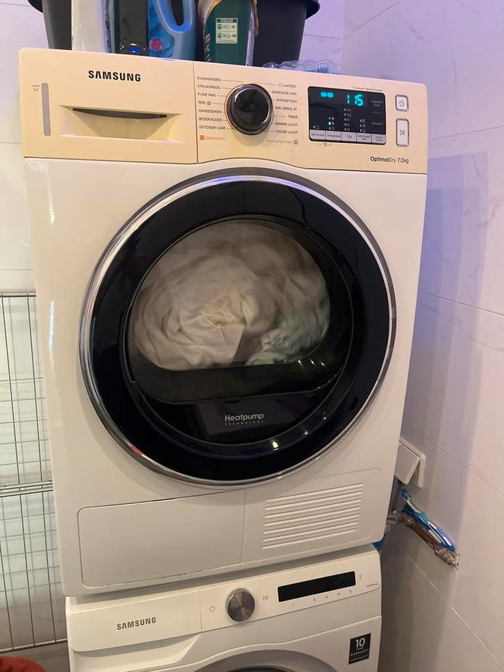 Samsung warmtepomp droger met mankement, Witgoed en Apparatuur, Wasdrogers, Gebruikt, Overige typen, Voorlader, 6 tot 8 kg, 85 tot 90 cm