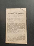Bidprentje Gemert Beek en Donk Hubertus v Schijndel 1874 '58, Ophalen, Bidprentje