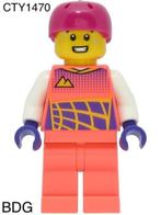 Lego City Jongen met Koraalkleurig Torso CTY1470, Verzenden, Nieuw, Losse stenen, Lego
