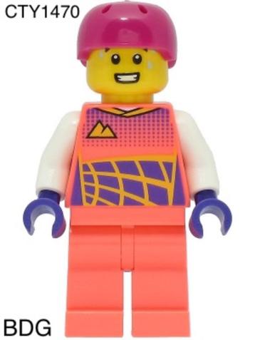 Lego City Jongen met Koraalkleurig Torso CTY1470 beschikbaar voor biedingen
