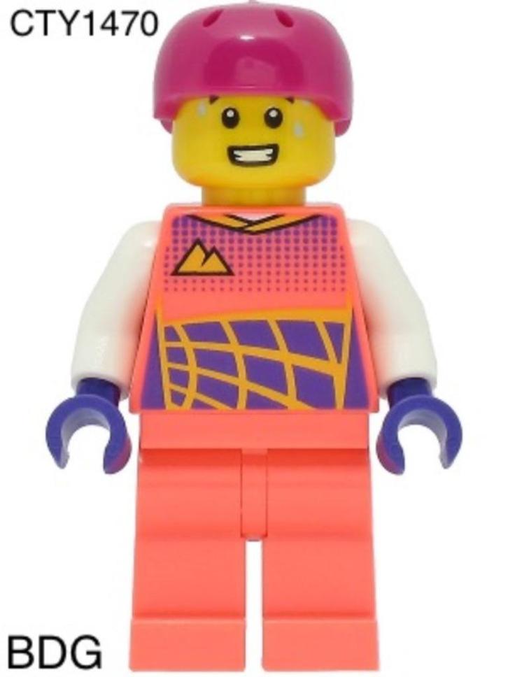 Lego City Jongen met Koraalkleurig Torso CTY1470, Kinderen en Baby's, Speelgoed | Duplo en Lego, Nieuw, Lego, Losse stenen, Verzenden