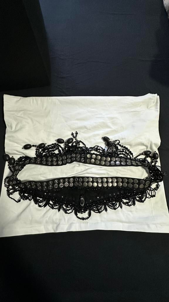 Shanica handgemaakte design riem zwart swarowski kralen, Kleding | Dames, Riemen en Ceinturen, Losse buckle of gesp, Ophalen of Verzenden