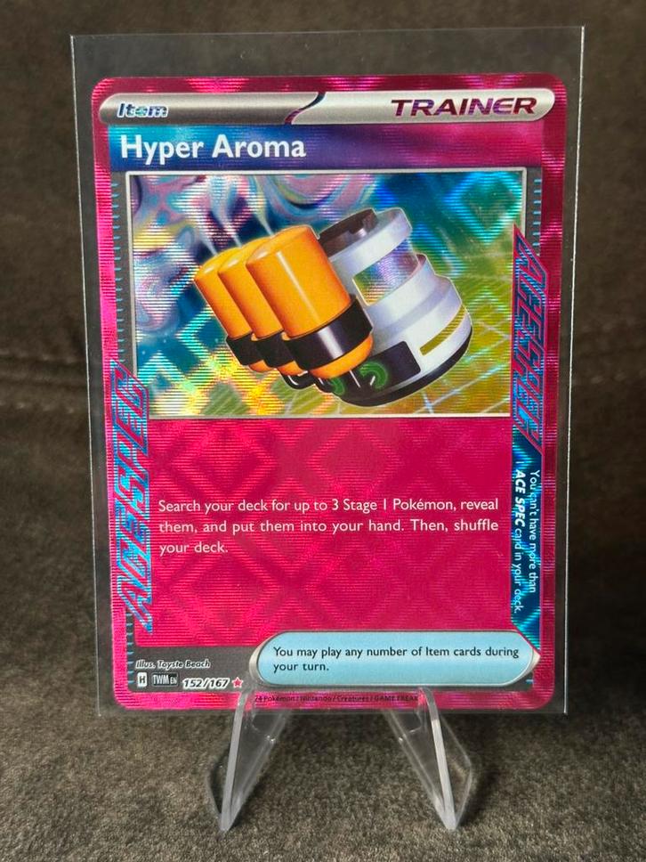 Hyper Aroma #152 152/167 (Pokemon Twilight Masquerade), Hobby en Vrije tijd, Verzamelkaartspellen | Pokémon, Zo goed als nieuw