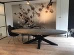 Uitverkoop van onze ovaal eettafels antraciet!, Huis en Inrichting, Tafels | Eettafels, 200 cm of meer, Ophalen of Verzenden, Zo goed als nieuw