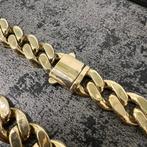 14k gouden ketting cuban schakel dik model italy, Sieraden, Tassen en Uiterlijk, Kettingen, Ophalen of Verzenden, Zo goed als nieuw