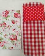 Poppenmatras rode ruit met Rosalie deken en stip kussen, Ophalen of Verzenden, Nieuw, Babypop