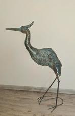 Metalen reiger, Verzenden, Nieuw, Metaal, Dierenbeeld