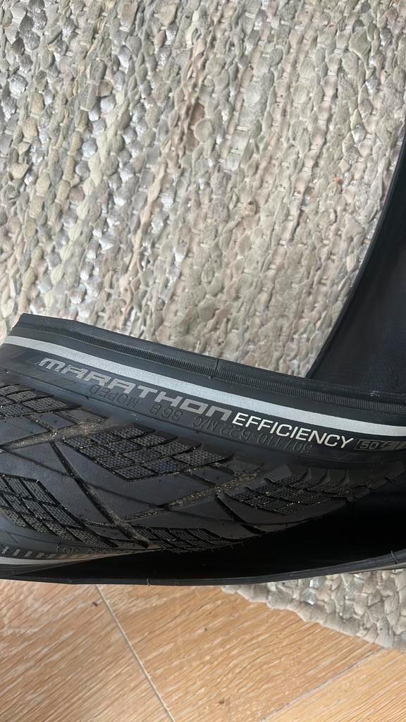 Set van 2 Schwalbe Marathon efficiency 50-622, Fietsen en Brommers, Fietsonderdelen, Zo goed als nieuw, Algemeen, Band, Ophalen of Verzenden