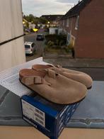 Birkenstock Boston Suède Taupe Maat 40, Ophalen of Verzenden, Zo goed als nieuw, Beige, Instappers