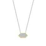 NIEUW: Ti Sento ketting - geometrisch design, Met kristal, Verzenden, Nieuw, Zilver