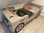 Jongens autobed met bijpassend dekbedovertrek, Kinderen en Baby's, Kinderkamer | Bedden, Ophalen, 85 tot 100 cm, Gebruikt, Lattenbodem