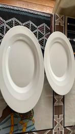 2 platte schalen Schonwald wit asymmetrisch nieuw, Ophalen of Verzenden, Zo goed als nieuw, Overige stijlen, Schaal of Schalen