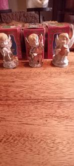 Set van 3 Vintage Engelenbeeldjes bell, Ophalen of Verzenden, Zo goed als nieuw, Overige materialen, Engelenbeeld