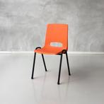 Retro kuipstoelen nieuw horeca stapelstoelen kantine oranje, Huis en Inrichting, Stoelen, Nieuw, Vijf, Zes of meer stoelen, Metaal