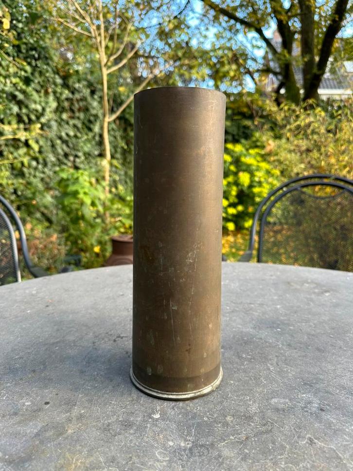 Zware koperen granaathuls uit WOII, Verzamelen, Militaria | Tweede Wereldoorlog, Landmacht, Hulzen of Bodemvondsten, Nederland