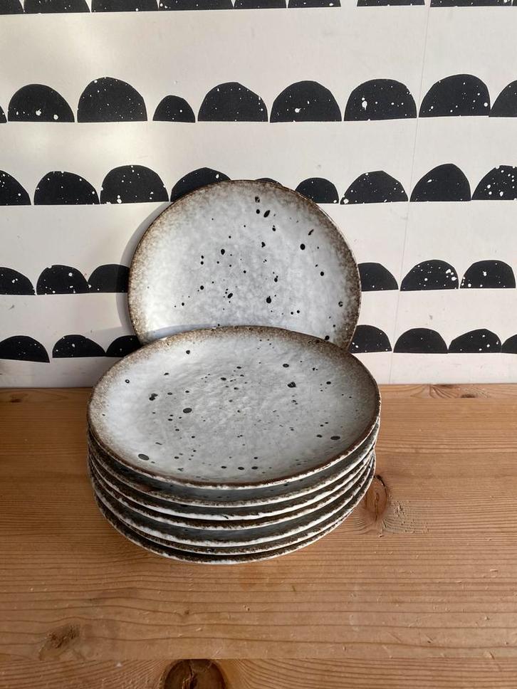 Madam Stoltz ontbijtbordjes, Huis en Inrichting, Keuken | Servies, Gebruikt, Bord(en), Overige stijlen, Aardewerk, Ophalen of Verzenden
