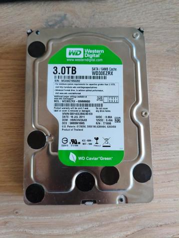 WD Green 3TB HDD - WD30EZRX beschikbaar voor biedingen