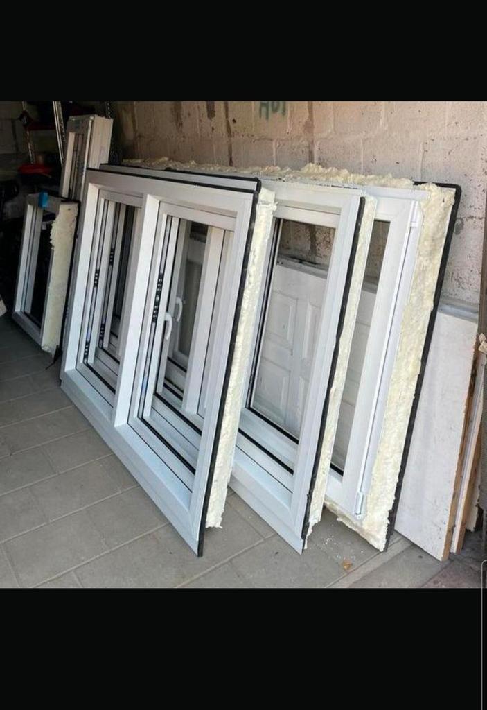 Kunststof kozijnen, houtnerf, nieuwstaat, Doe-het-zelf en Verbouw, Kozijnen en Schuifpuien, Zo goed als nieuw, Raamkozijn, Kunststof
