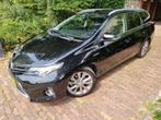 Toyota Auris Touring Sports 1.8 Hybrid Lease Panodak 1e Eig., Stof, Gebruikt, Zwart, Zwart