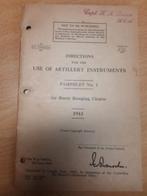 Air burst Ranging Charts Canade 1943, Ophalen of Verzenden, Landmacht, Engeland, Boek of Tijdschrift