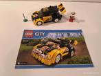 LEGO CITY 60113 rally car met boekje en minifiguur, Ophalen of Verzenden, Zo goed als nieuw, Complete set, Lego