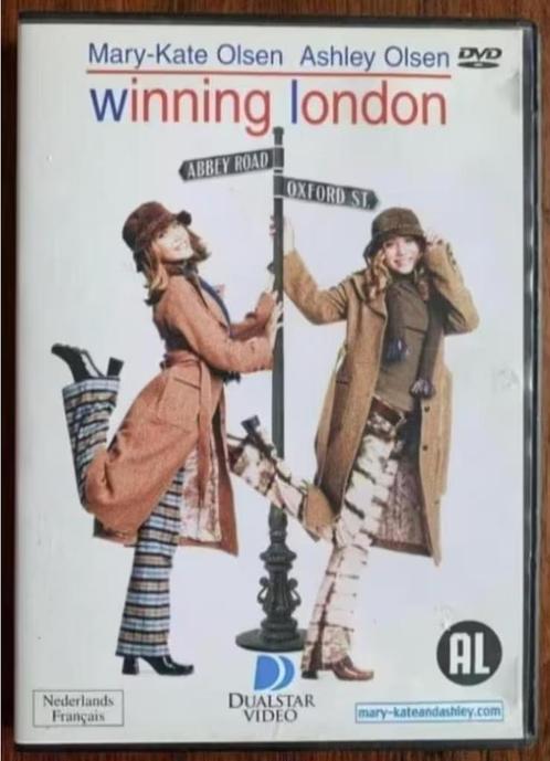 DVD Winning London met Mary-Kate en Ashley Olsen, Cd's en Dvd's, Dvd's | Komedie, Zo goed als nieuw, Romantische komedie, Alle leeftijden