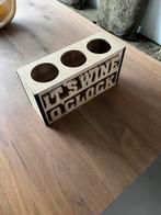 Wijnrek voor 3 flessen., Ophalen of Verzenden, Zo goed als nieuw, Minder dan 5 flessen, Minder dan 50 cm