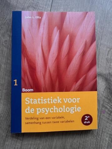 Statistiek voor de psychologie 1 9789059319721 beschikbaar voor biedingen