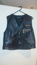 Vintage Lee Trevor Leren Gilet - Biker Jacket Jaren 90, Jas | leer, Ophalen of Verzenden, Tweedehands, Heren