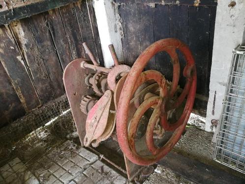 Antieke kabel lier handbediend , komt van zeil boot, Watersport en Boten, Bootonderdelen, Gebruikt, Zeilboot of Motorboot, Ophalen of Verzenden