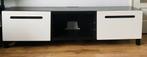 Ikea Besta Bestå tv meubel zwart/donkerbruin, witte lades, Huis en Inrichting, Kasten | Televisiemeubels, Ophalen, Gebruikt, 25 tot 50 cm