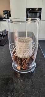 RM windlicht glas, Huis en Inrichting, Woonaccessoires | Vazen, Ophalen, Overige kleuren, Minder dan 50 cm, Glas