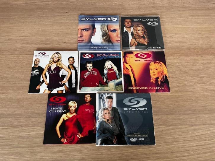 Sylver 7x Single CD DVD o.a. Little Things Foreign Affair, Cd's en Dvd's, Cd's | Dance en House, Zo goed als nieuw, Dance Populair