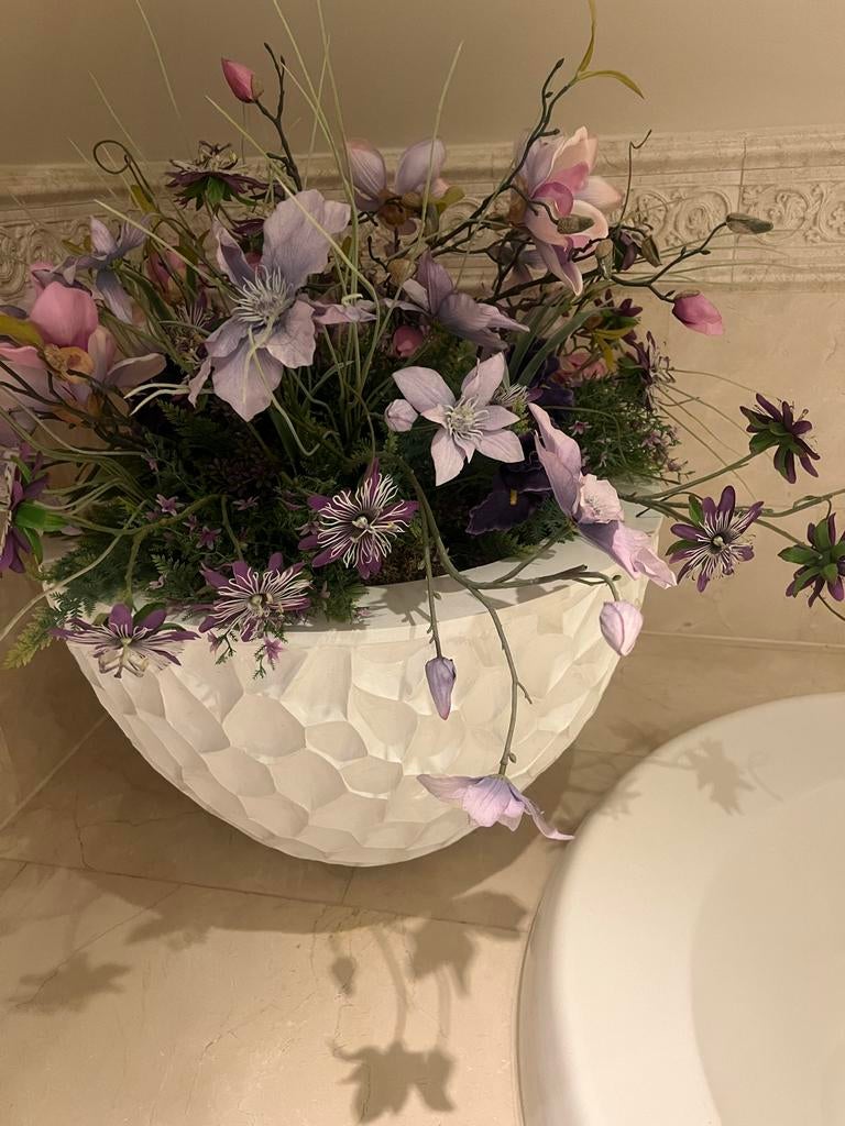 Kunstbloemen in Pot - Opgemaakt, Huis en Inrichting, Woonaccessoires | Kunstplanten en Kunstbloemen, Nieuw, Binnen, Ophalen
