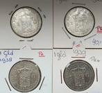 Compleet setje zilveren guldens Wilhelmina 1922- 1943 Denver, 1 gulden, Setje, Zilver, Ophalen of Verzenden