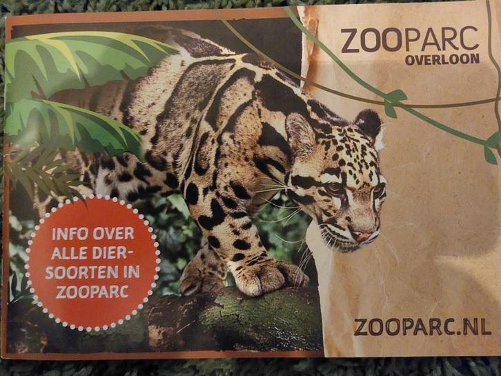 3 tickets Zoo parc Overloon geldig op dinsdag zie beschr., Tickets en Kaartjes, Recreatie | Dierentuinen, Drie personen of meer