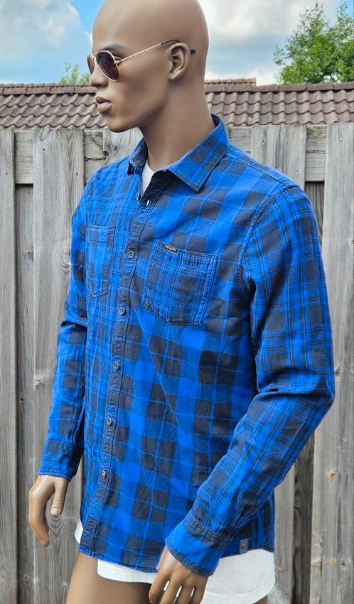 PME Legend overhemd met ruitmotief (L) Gewassen en zgan, Kleding | Heren, Overhemden, Zo goed als nieuw, Halswijdte 41/42 (L)