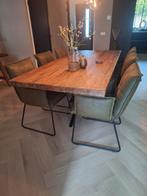 6 eetkamerstoelen, 4 met armleuning., Huis en Inrichting, Stoelen, Ophalen, Zo goed als nieuw, Vijf, Zes of meer stoelen