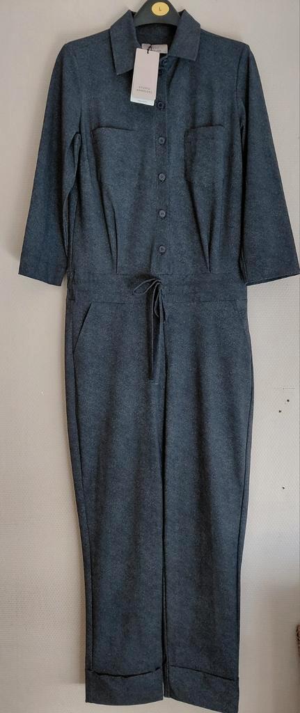 Studio anneloes jumpsuit travelstof Annaly Denim mt l nieuw, Kleding | Dames, Jumpsuits, Nieuw, Maat 42/44 (L), Zwart, Ophalen of Verzenden