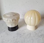 2 x vintage Thabur plafondlamp  - plafonnière, Ophalen of Verzenden, Gebruikt, Glas, Midcentury