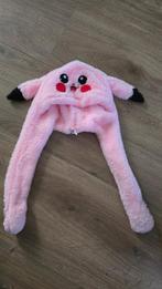 Roze Pikachu Muts met Bewegende Oren, Nieuw, Pet, Pikachu, One size fits all