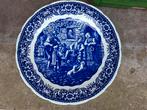 Groot wandbord boch belgium delfts blauw, Antiek en Kunst, Ophalen