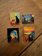 4 schilderijen met katten pins, Ophalen of Verzenden, Nieuw, Speldje of Pin