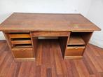 Groot houten bureau, Ophalen, Gebruikt, Bureau