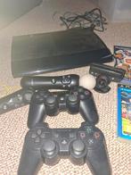 PS3 superslim 500GB met 2 controllers, EyeToy en 7 games, Spelcomputers en Games, Spelcomputers | Sony PlayStation 3, Met 2 controllers