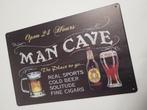 Man Cave open 24 hours reclamebord van metaal wandbord deco, Huis en Inrichting, Woonaccessoires | Tekstborden en Spreuken, Info@deconoord.nl