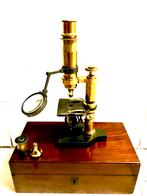 Antieke Microscoop  Hartnack et Cie Parijs 1865, Antiek en Kunst, Ophalen