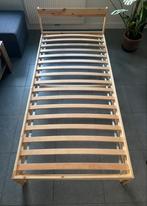 Eenpersoonsbed IKEA NEIDEN 90x200 inclusief lattenbodem, Ophalen, 90 cm, Eenpersoons, Beige