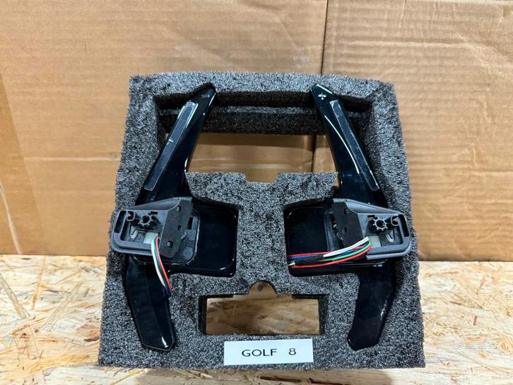 Golf 8 led paddle shifter hoogglans zwart NIEUW!, Auto-onderdelen, Besturing, Nieuw, Ophalen of Verzenden